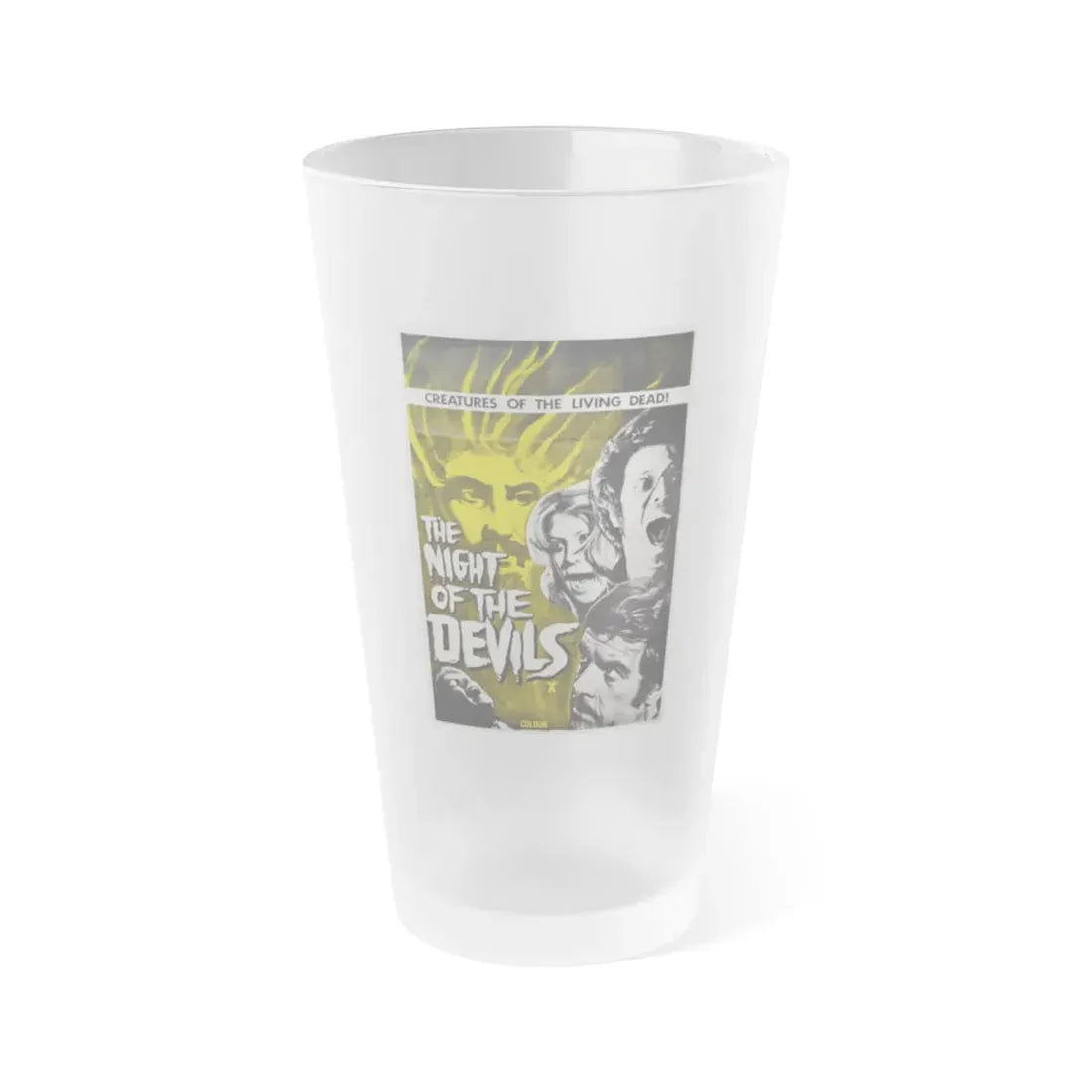 NIGHT OF THE DEVILS (2) 1972 Movie Poster - Frosted Pint Glass 16oz 16oz Frosted - Go Mug Yourself