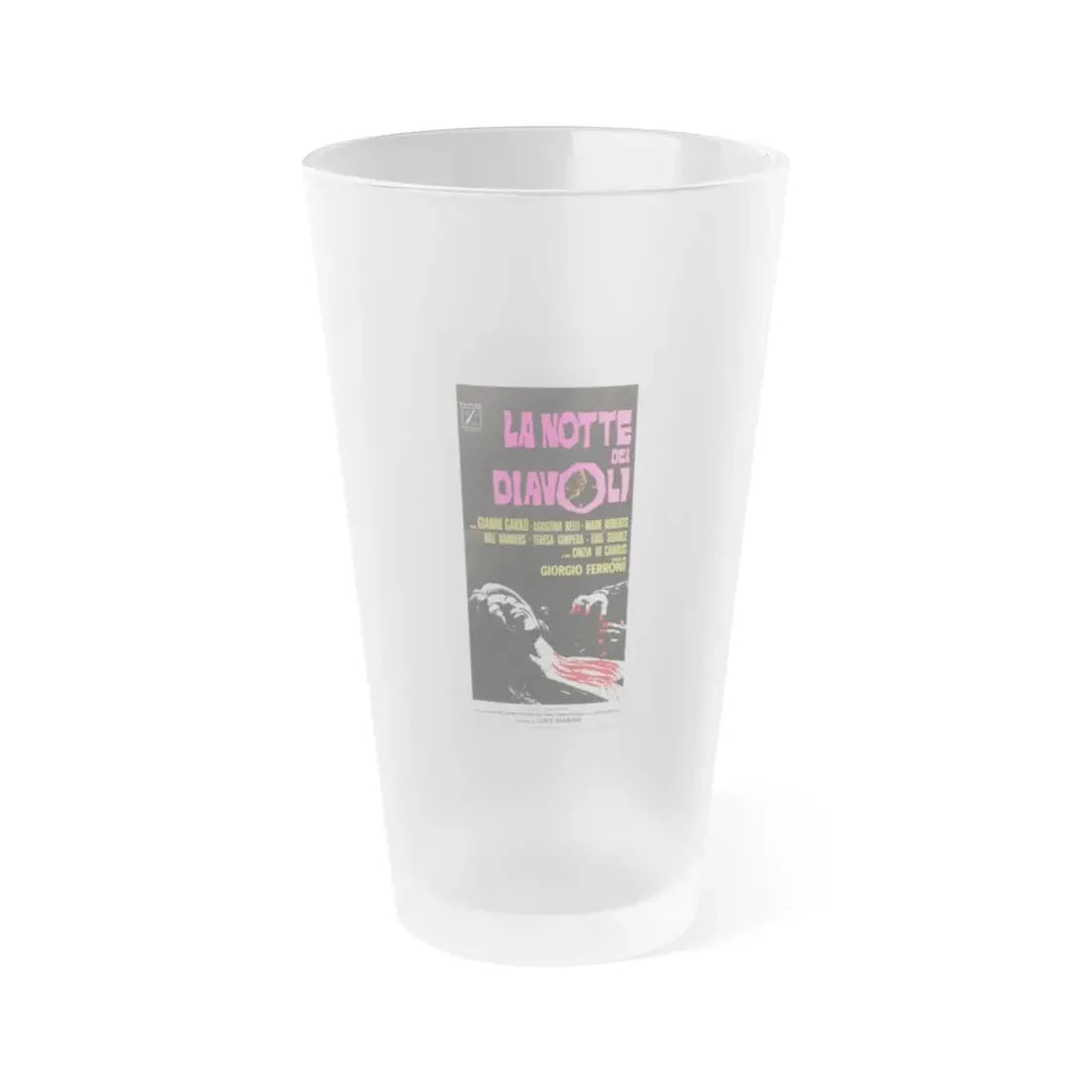NIGHT OF THE DEVILS (ITALIAN) 1972 Movie Poster - Frosted Pint Glass 16oz 16oz Frosted - Go Mug Yourself