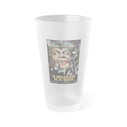 NIGHT OF THE HOWLING BEAST (WEREWOLF AND THE YETI) SPANISH 1975 Movie Poster - Frosted Pint Glass 16oz-16oz-Frosted-Go Mug Yourself