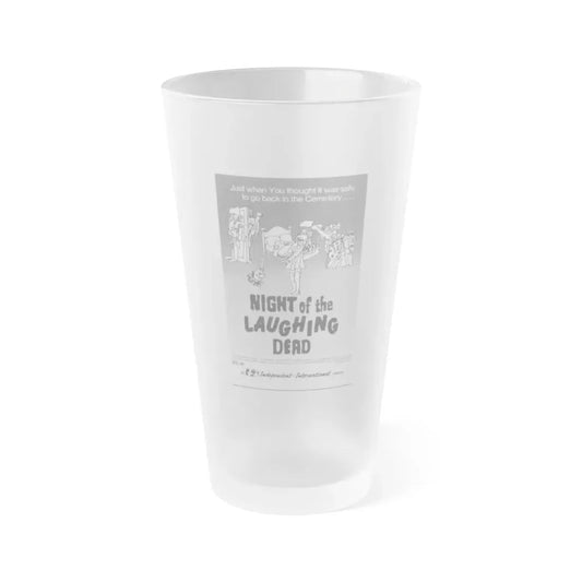 NIGHT OF THE LAUGHING DEAD 1973 Movie Poster - Frosted Pint Glass 16oz 16oz Frosted - Go Mug Yourself