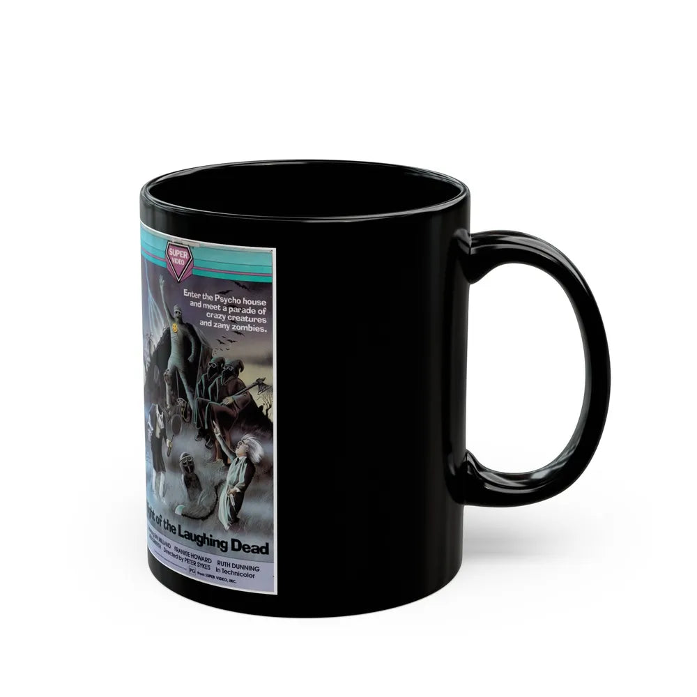 NIGHT OF THE LAUGHING DEAD (VHS COVER) - Black Coffee Mug-Go Mug Yourself