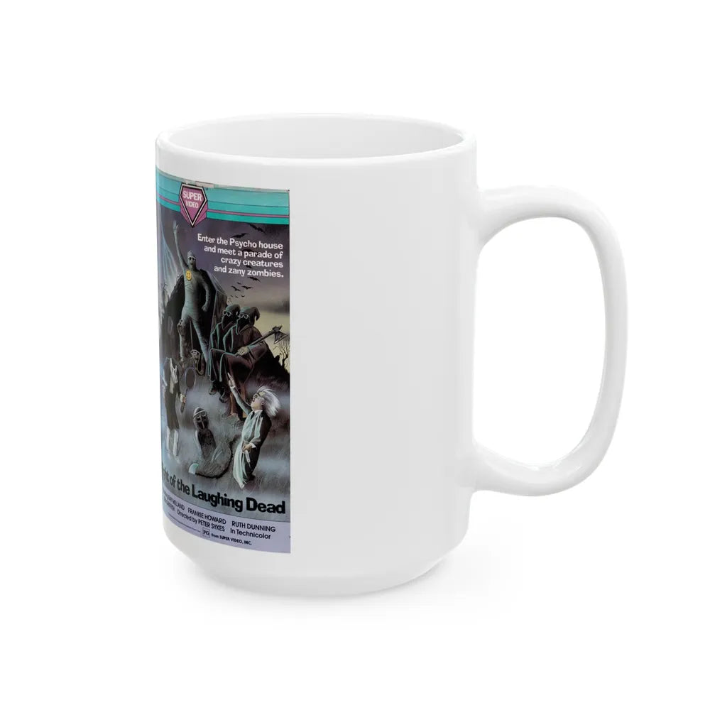 NIGHT OF THE LAUGHING DEAD (VHS COVER) - White Coffee Mug-Go Mug Yourself