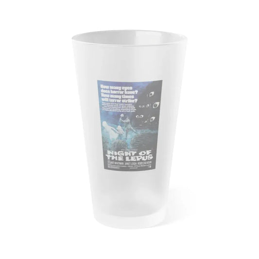 NIGHT OF THE LEPUS 1972 Movie Poster - Frosted Pint Glass 16oz 16oz Frosted - Go Mug Yourself