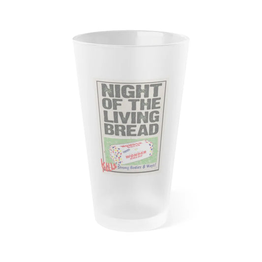 NIGHT OF THE LIVING BREAD 1990 Movie Poster - Frosted Pint Glass 16oz-16oz-Frosted-Go Mug Yourself