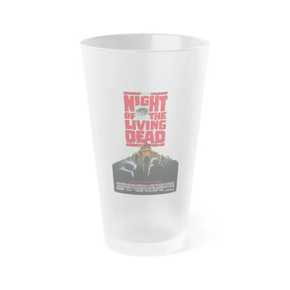NIGHT OF THE LIVING DEAD 1990 Movie Poster - Frosted Pint Glass 16oz 16oz Frosted - Go Mug Yourself