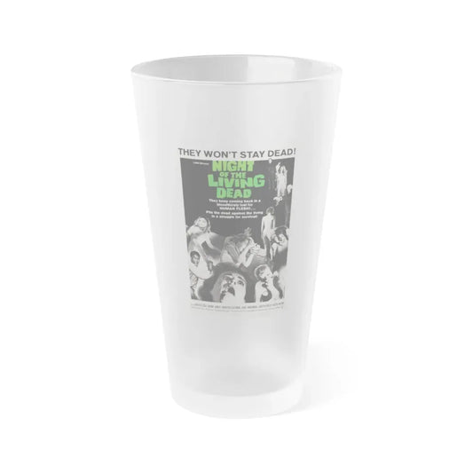 NIGHT OF THE LIVING DEAD (2) 1968 Movie Poster - Frosted Pint Glass 16oz 16oz Frosted - Go Mug Yourself