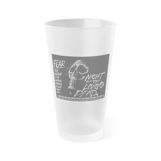 NIGHT OF THE LIVING DEAD (3) 1968 Movie Poster - Frosted Pint Glass 16oz-16oz-Frosted-Go Mug Yourself