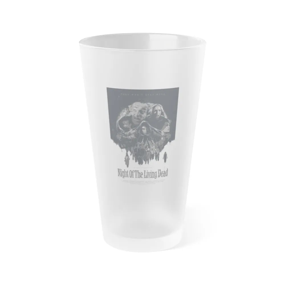 NIGHT OF THE LIVING DEAD (6) 1968 Movie Poster - Frosted Pint Glass 16oz-16oz-Frosted-Go Mug Yourself