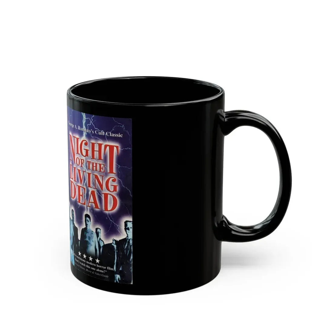 NIGHT OF THE LIVING DEAD CULT CLASSIC (VHS COVER) - Black Coffee Mug - Go Mug Yourself