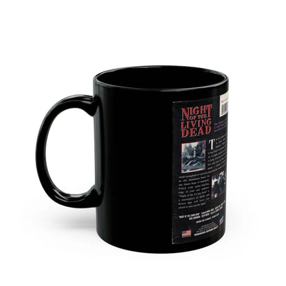 NIGHT OF THE LIVING DEAD CULT CLASSIC (VHS COVER) - Black Coffee Mug-Go Mug Yourself