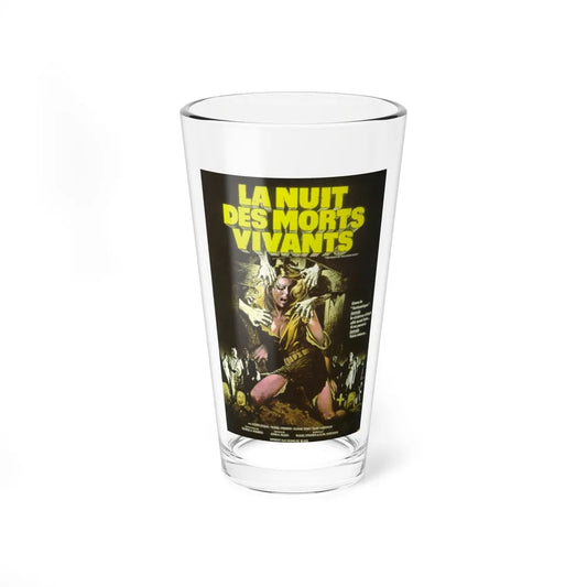 NIGHT OF THE LIVING DEAD (FRENCH) 1968 Movie Poster - Pint Glass 16oz-16oz-Go Mug Yourself