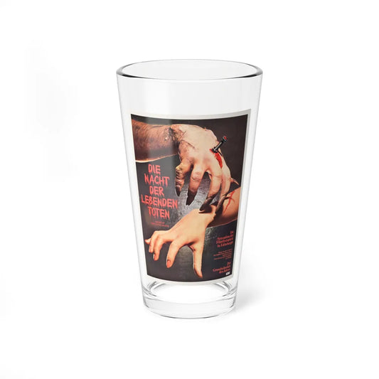 NIGHT OF THE LIVING DEAD (GERMAN) 1968 Movie Poster - Pint Glass 16oz-16oz-Go Mug Yourself