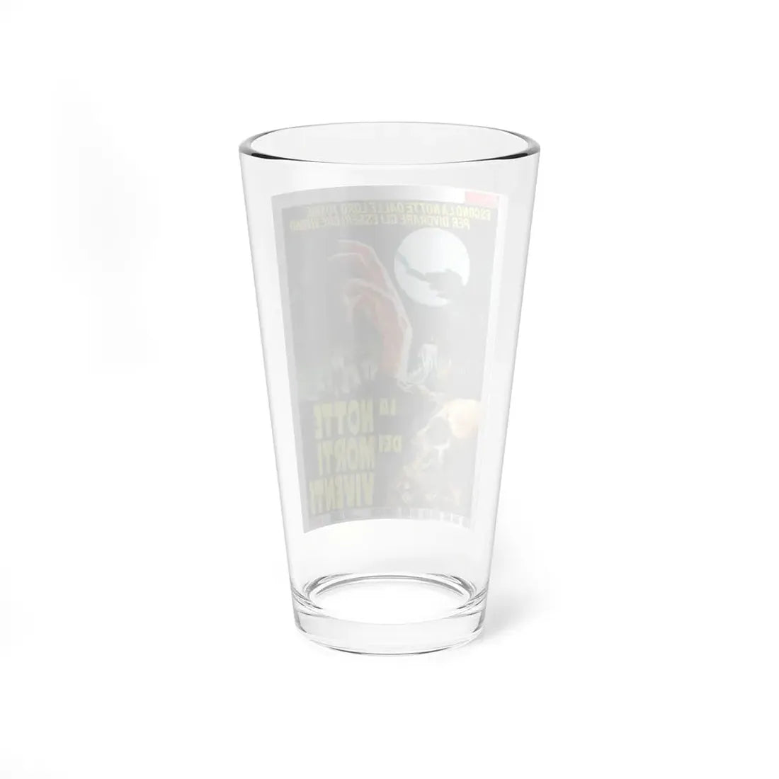 NIGHT OF THE LIVING DEAD (ITALIAN) 1968 Movie Poster - Pint Glass 16oz - Go Mug Yourself