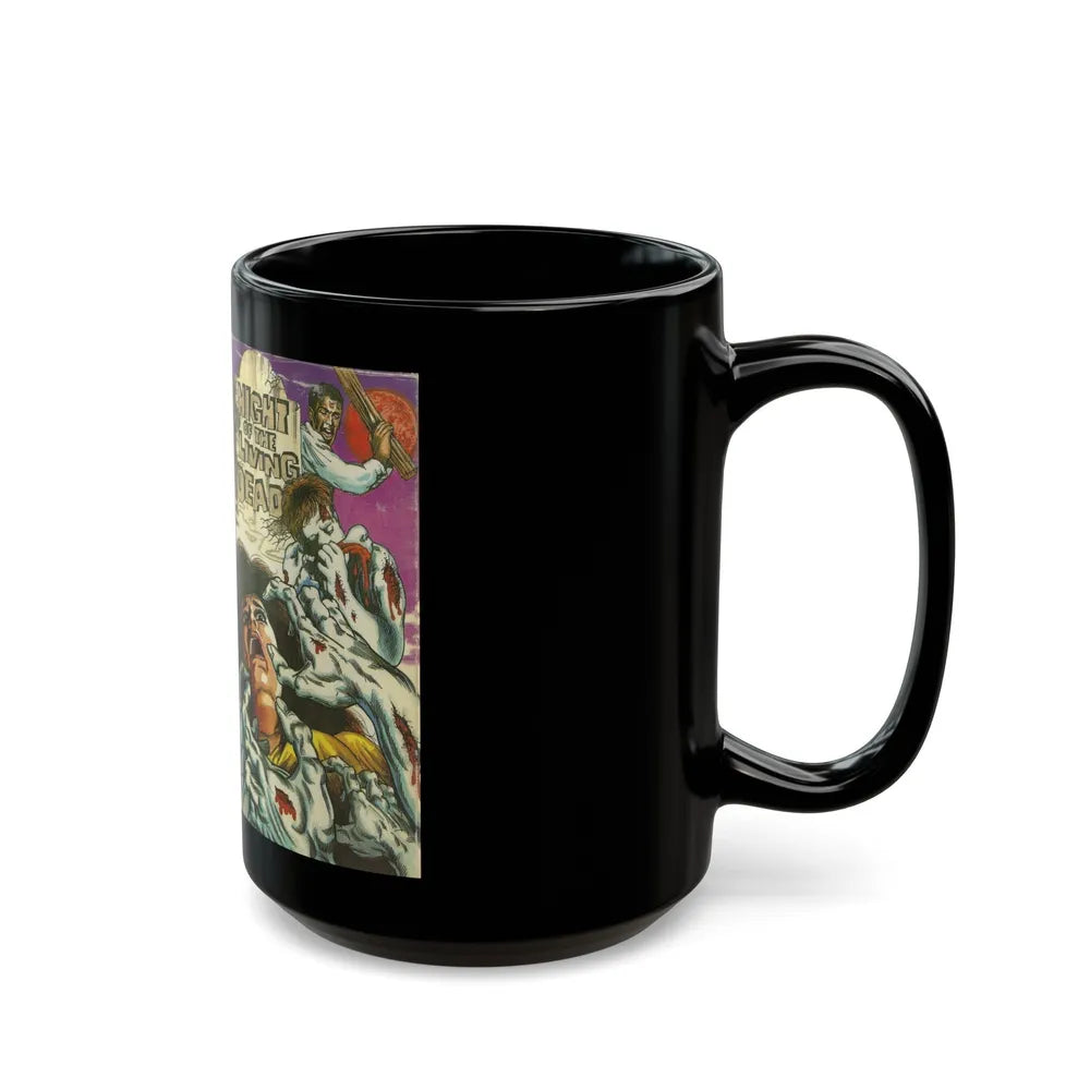 NIGHT OF THE LIVING DEAD STAR CLASSICS (VHS COVER) - Black Coffee Mug-Go Mug Yourself