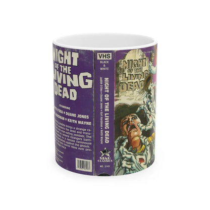 NIGHT OF THE LIVING DEAD STAR CLASSICS (VHS COVER) - White Coffee Mug-11oz-Go Mug Yourself