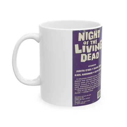 NIGHT OF THE LIVING DEAD STAR CLASSICS (VHS COVER) - White Coffee Mug-Go Mug Yourself