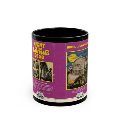 NIGHT OF THE LIVING DEAD (VHS COVER) - Black Coffee Mug-11oz-Go Mug Yourself