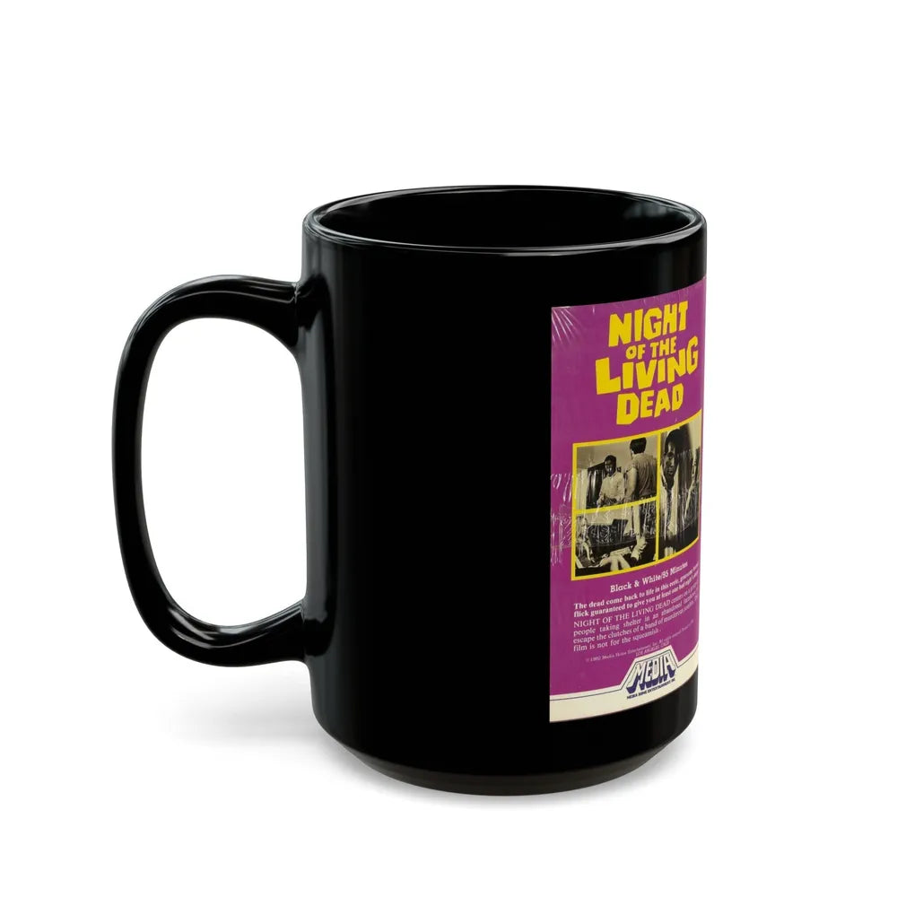 NIGHT OF THE LIVING DEAD (VHS COVER) - Black Coffee Mug-Go Mug Yourself