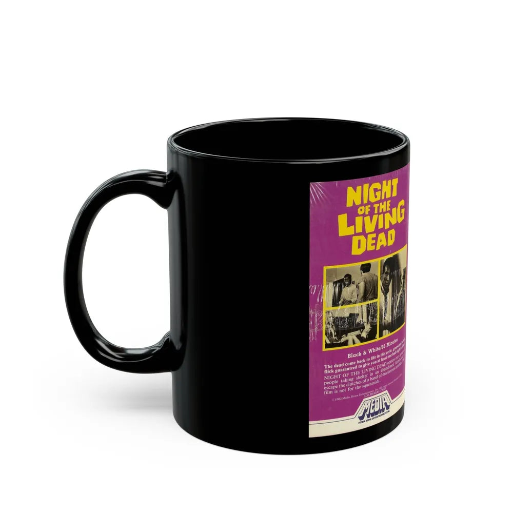 NIGHT OF THE LIVING DEAD (VHS COVER) - Black Coffee Mug-Go Mug Yourself