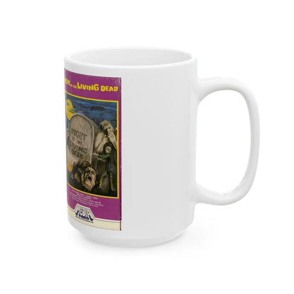 NIGHT OF THE LIVING DEAD (VHS COVER) - White Coffee Mug-Go Mug Yourself