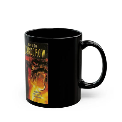 NIGHT OF THE SCARECROW (VHS COVER) - Black Coffee Mug-Go Mug Yourself