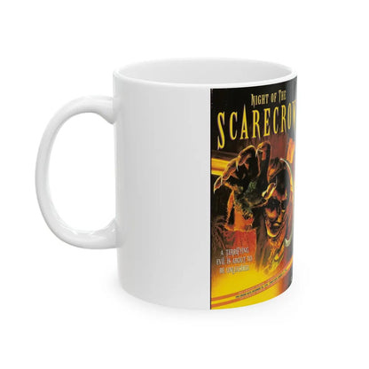 NIGHT OF THE SCARECROW (VHS COVER) - White Coffee Mug-Go Mug Yourself