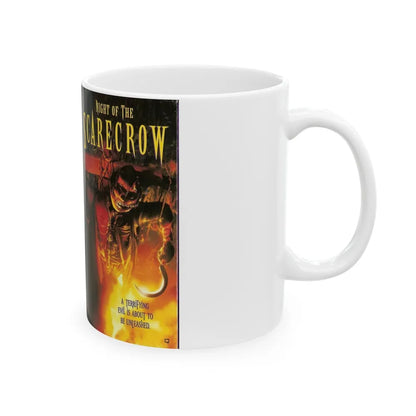 NIGHT OF THE SCARECROW (VHS COVER) - White Coffee Mug-Go Mug Yourself