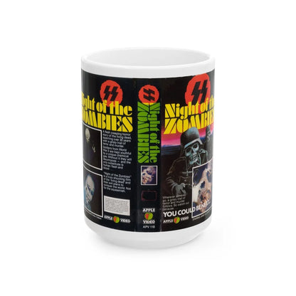 NIGHT OF THE ZOMBIES APPLE VIDEO (VHS COVER) - White Coffee Mug-15oz-Go Mug Yourself