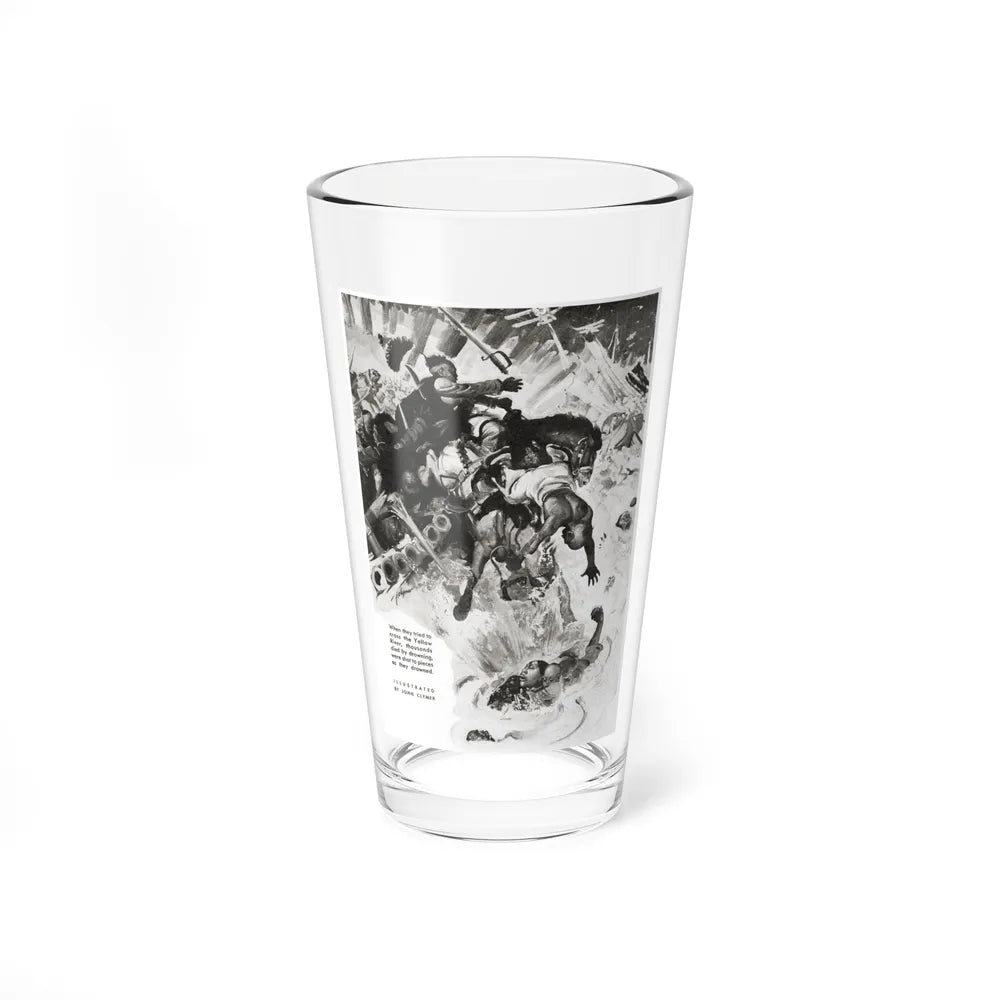 Night Raiders In China, Liberty magazine, July 31, 1937 (Magazine Illustration) Pint Glass 16oz-16oz-Go Mug Yourself