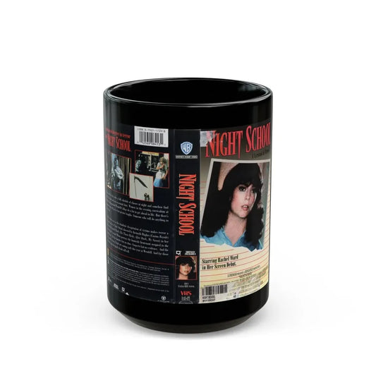 NIGHT SCHOOL (VHS COVER) - Black Coffee Mug 15oz - Go Mug Yourself