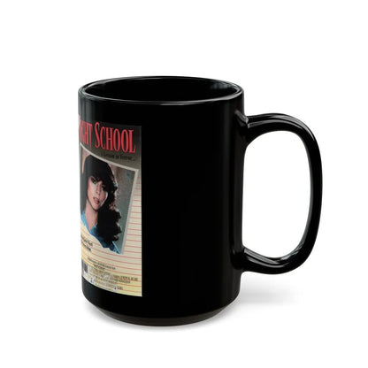 NIGHT SCHOOL (VHS COVER) - Black Coffee Mug-Go Mug Yourself