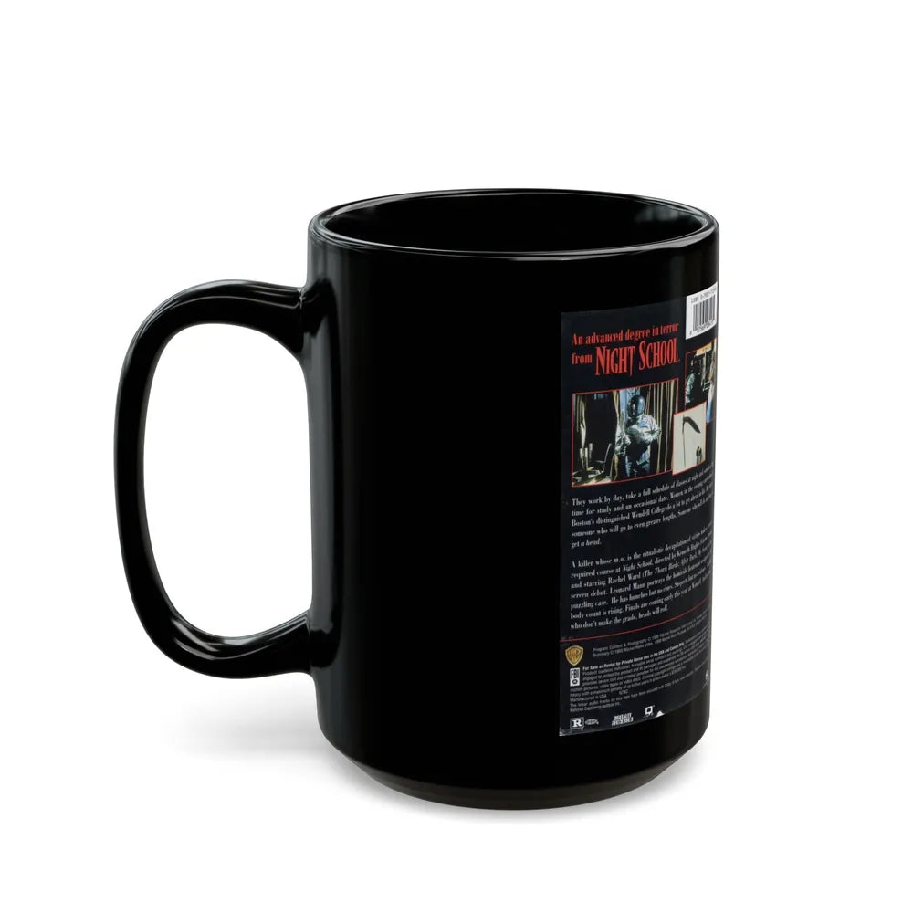 NIGHT SCHOOL (VHS COVER) - Black Coffee Mug-Go Mug Yourself