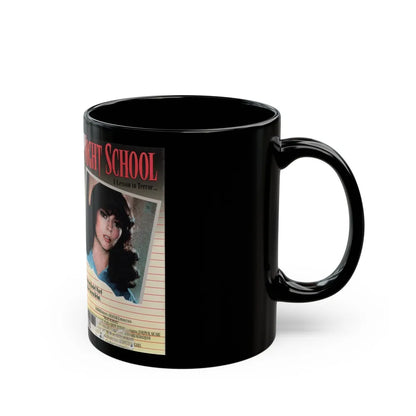 NIGHT SCHOOL (VHS COVER) - Black Coffee Mug-Go Mug Yourself