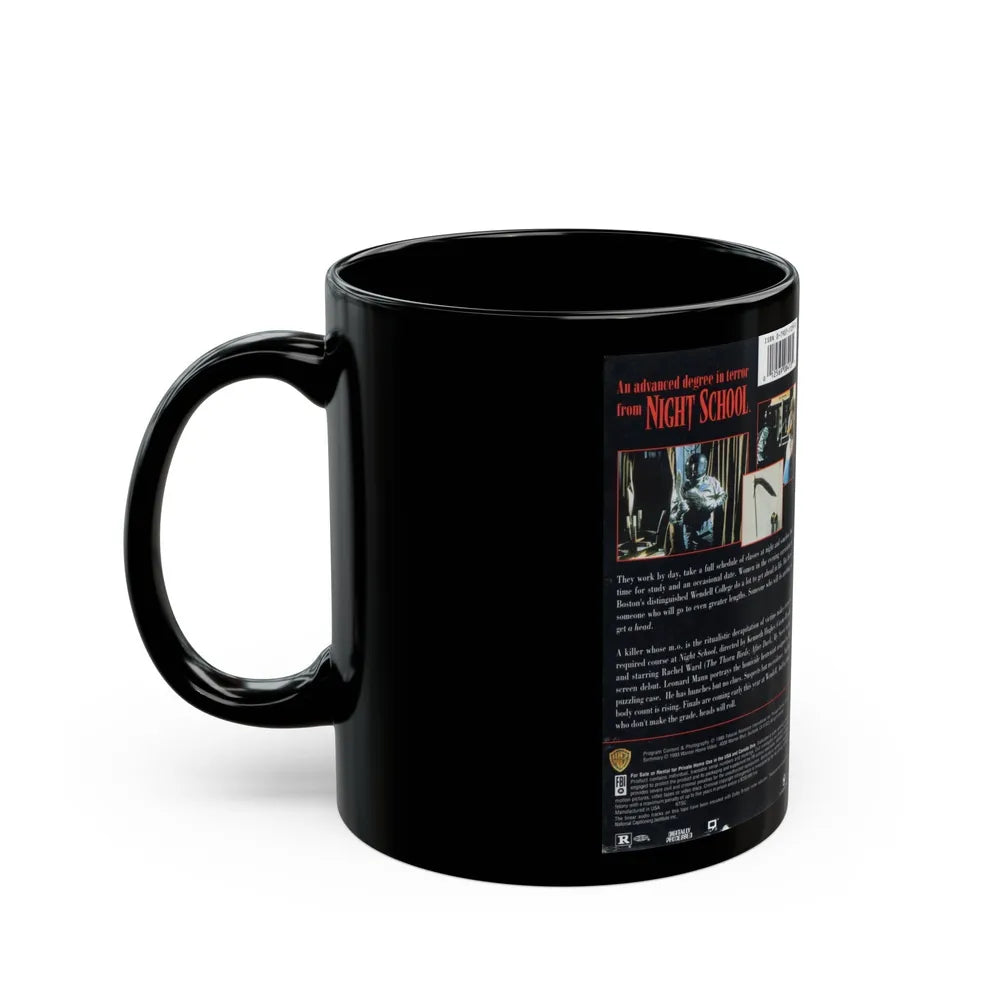 NIGHT SCHOOL (VHS COVER) - Black Coffee Mug-Go Mug Yourself