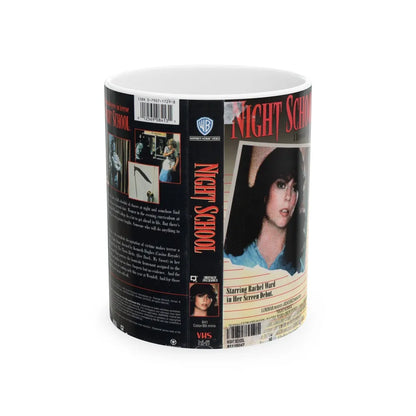 NIGHT SCHOOL (VHS COVER) - White Coffee Mug-11oz-Go Mug Yourself