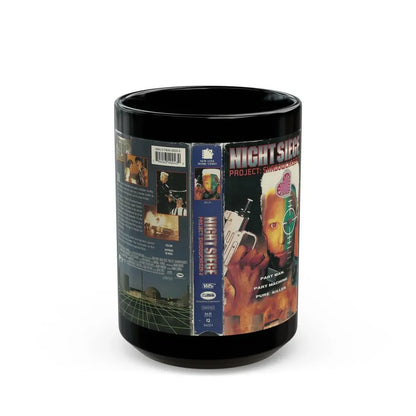 NIGHT SIEGE PROJECT SHADOWCHASER 2 (VHS COVER) - Black Coffee Mug 15oz - Go Mug Yourself