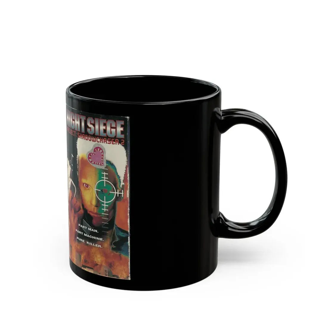 NIGHT SIEGE PROJECT SHADOWCHASER 2 (VHS COVER) - Black Coffee Mug - Go Mug Yourself