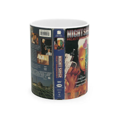 NIGHT SIEGE PROJECT SHADOWCHASER 2 (VHS COVER) - White Coffee Mug-11oz-Go Mug Yourself