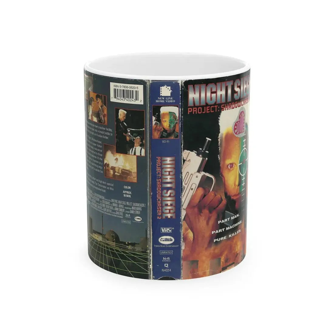 NIGHT SIEGE PROJECT SHADOWCHASER 2 (VHS COVER) - White Coffee Mug 11oz - Go Mug Yourself