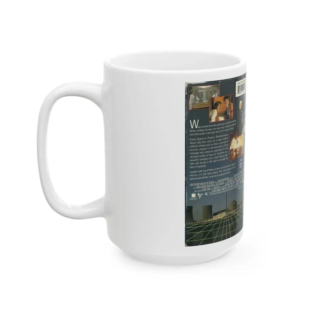 NIGHT SIEGE PROJECT SHADOWCHASER 2 (VHS COVER) - White Coffee Mug - Go Mug Yourself