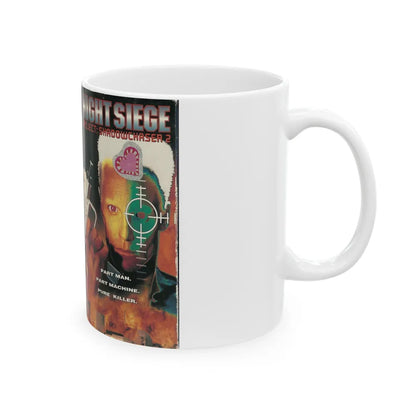 NIGHT SIEGE PROJECT SHADOWCHASER 2 (VHS COVER) - White Coffee Mug-Go Mug Yourself