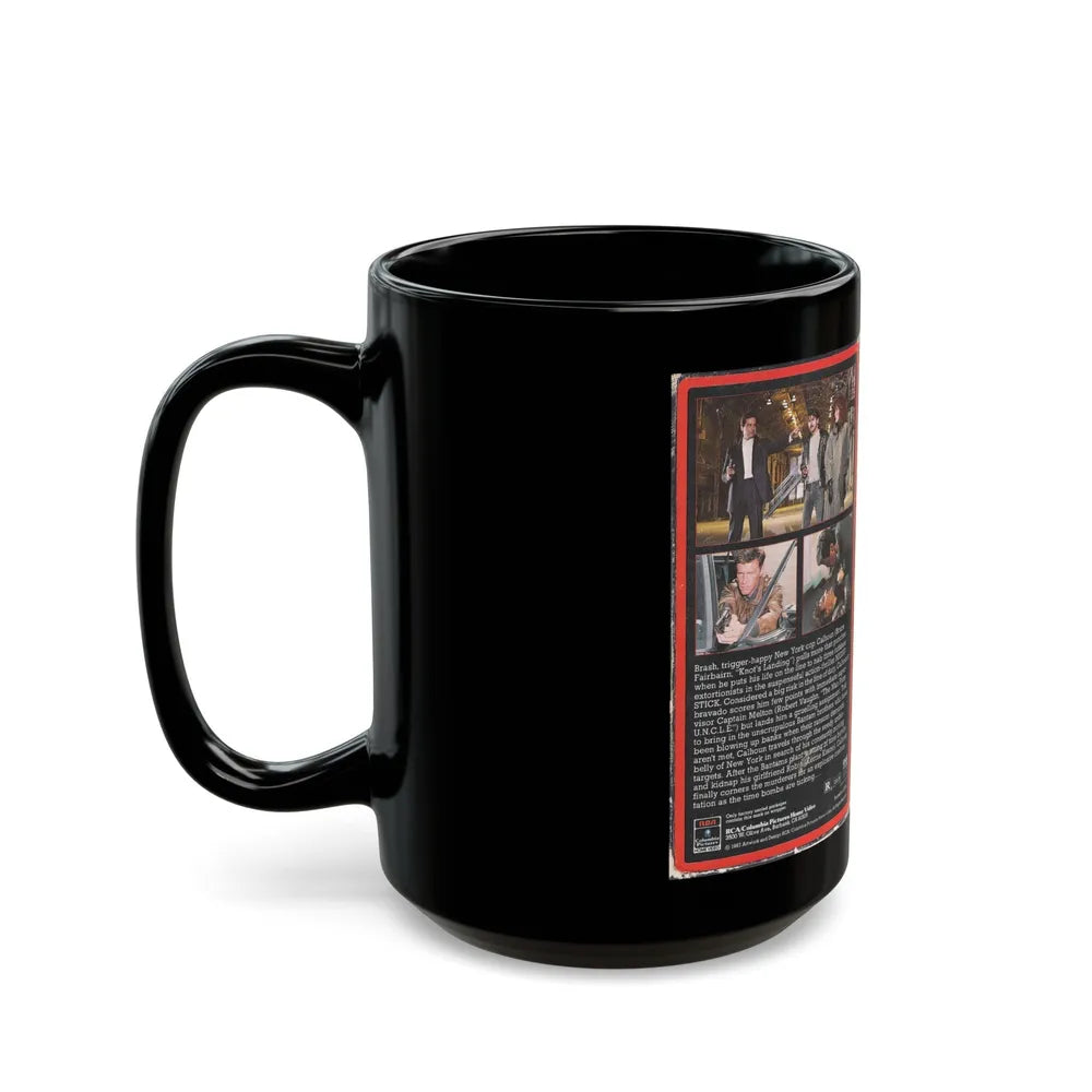 NIGHT STICK (VHS COVER) - Black Coffee Mug-Go Mug Yourself