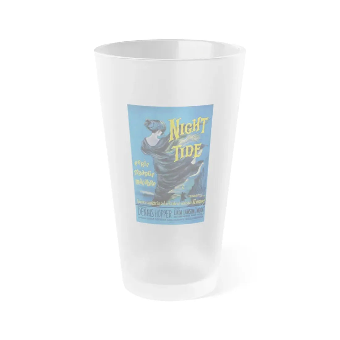 NIGHT TIDE 1961 Movie Poster - Frosted Pint Glass 16oz 16oz Frosted - Go Mug Yourself