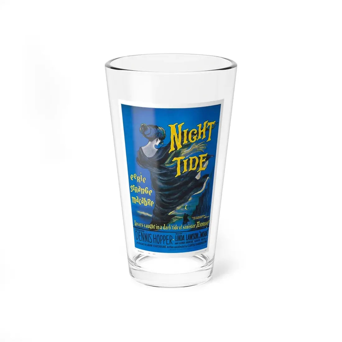 NIGHT TIDE 1961 Movie Poster - Pint Glass 16oz 16oz - Go Mug Yourself