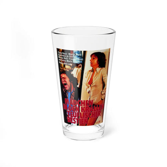 NIGHT TRAIN MURDERS (GERMAN) 1975 Movie Poster - Pint Glass 16oz-16oz-Go Mug Yourself