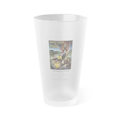 NIGHT TRAIN TO TERROR (2) 1985 Movie Poster - Frosted Pint Glass 16oz 16oz Frosted - Go Mug Yourself
