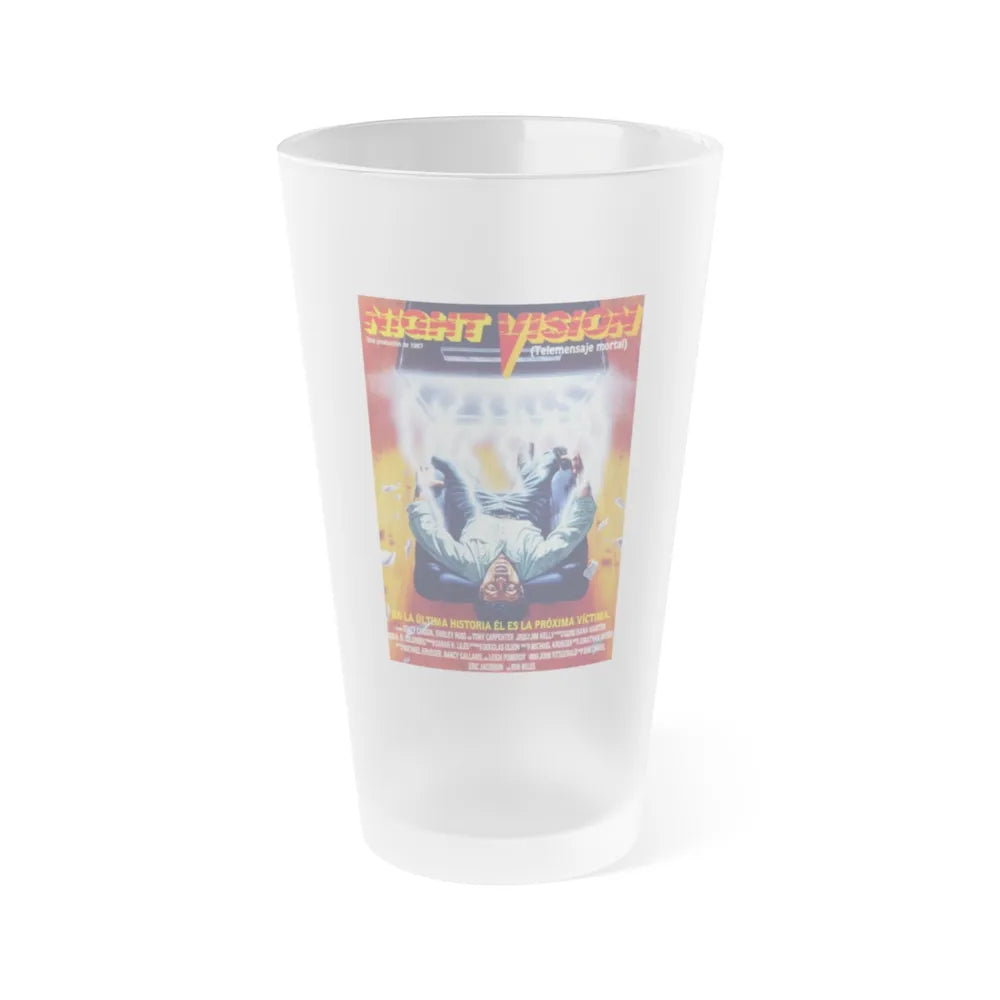 NIGHT VISION 1987 Movie Poster - Frosted Pint Glass 16oz-16oz-Frosted-Go Mug Yourself