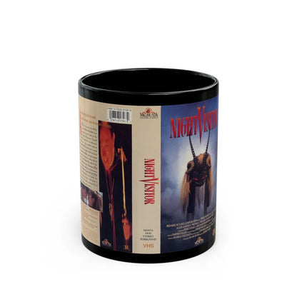 NIGHT VISITOR (VHS COVER) - Black Coffee Mug-11oz-Go Mug Yourself