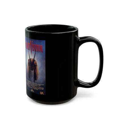 NIGHT VISITOR (VHS COVER) - Black Coffee Mug-Go Mug Yourself