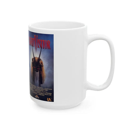 NIGHT VISITOR (VHS COVER) - White Coffee Mug-Go Mug Yourself